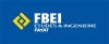 Logo FBEI blanc sur fond bleu