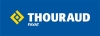 Logo Thouraud blanc sur fond bleu